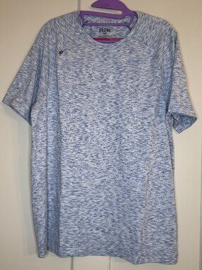 Rhone Mens Reign Performance Short Sleeve Blue Crew T Shirt Size Large